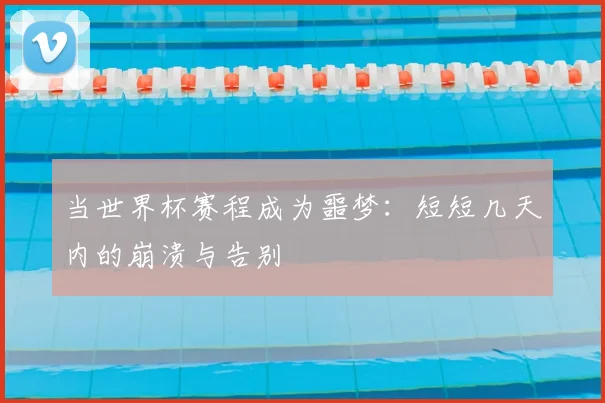 当世界杯赛程成为噩梦：短短几天内的崩溃与告别